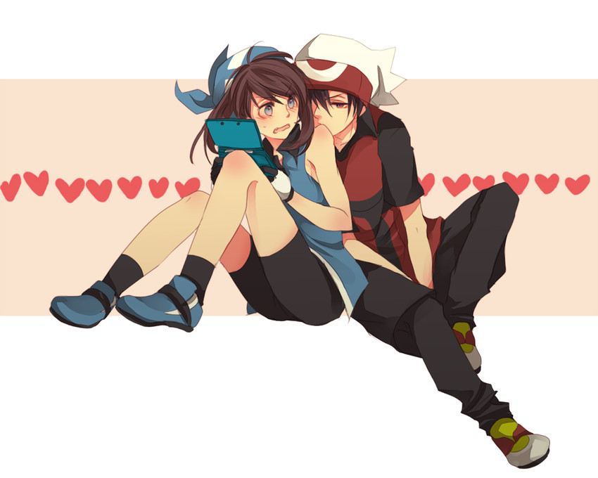 may and brendan (pokemon and 1 more) drawn by jikei