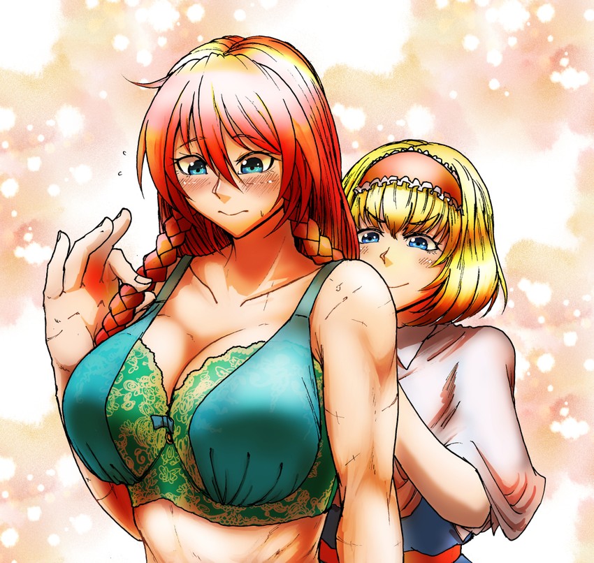 alice margatroid and hong meiling (touhou) drawn by koyubi_(littlefinger1988)