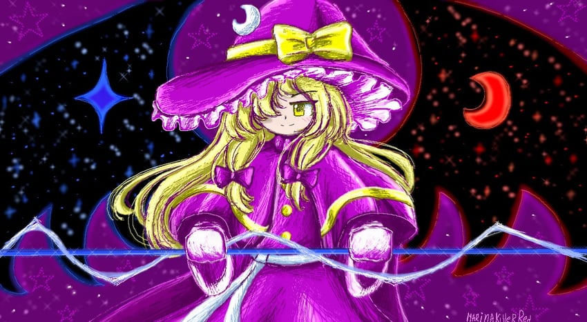 kirisame marisa (touhou and 1 more) drawn by marina_killer_red