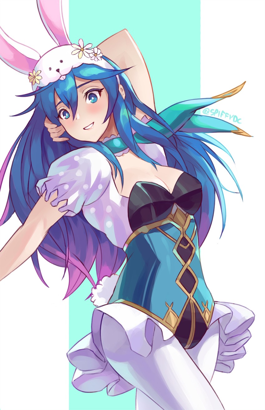 lucina (fire emblem and 2 more) drawn by spiffydc