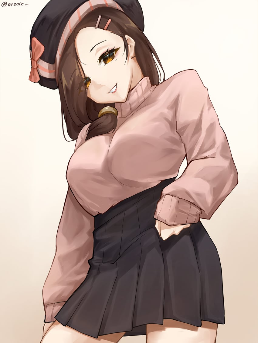 gotou airi (hige wo soru. soshite joshikousei wo hirou.) drawn by enzore