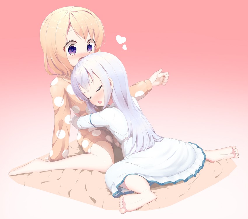 kafuu chino and hoto cocoa (gochuumon wa usagi desu ka?) drawn by kinagi