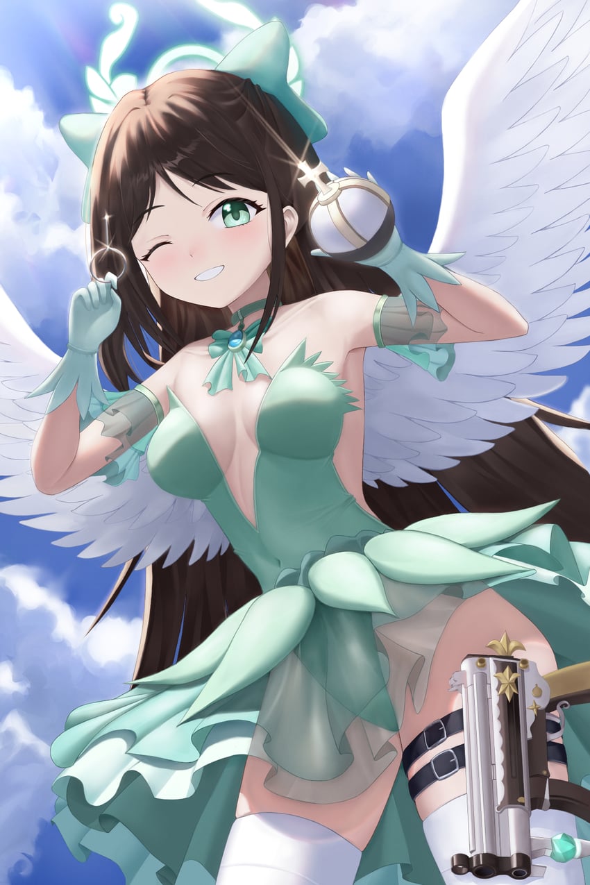 airi (blue archive and 2 more) drawn by gyeonyu_art