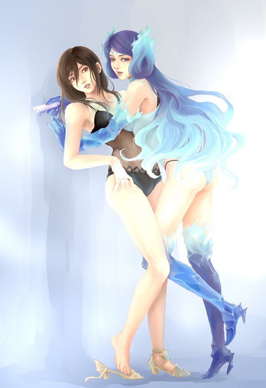morag ladair and brighid (xenoblade chronicles and 1 more) drawn by yuuta_(ruin0811)