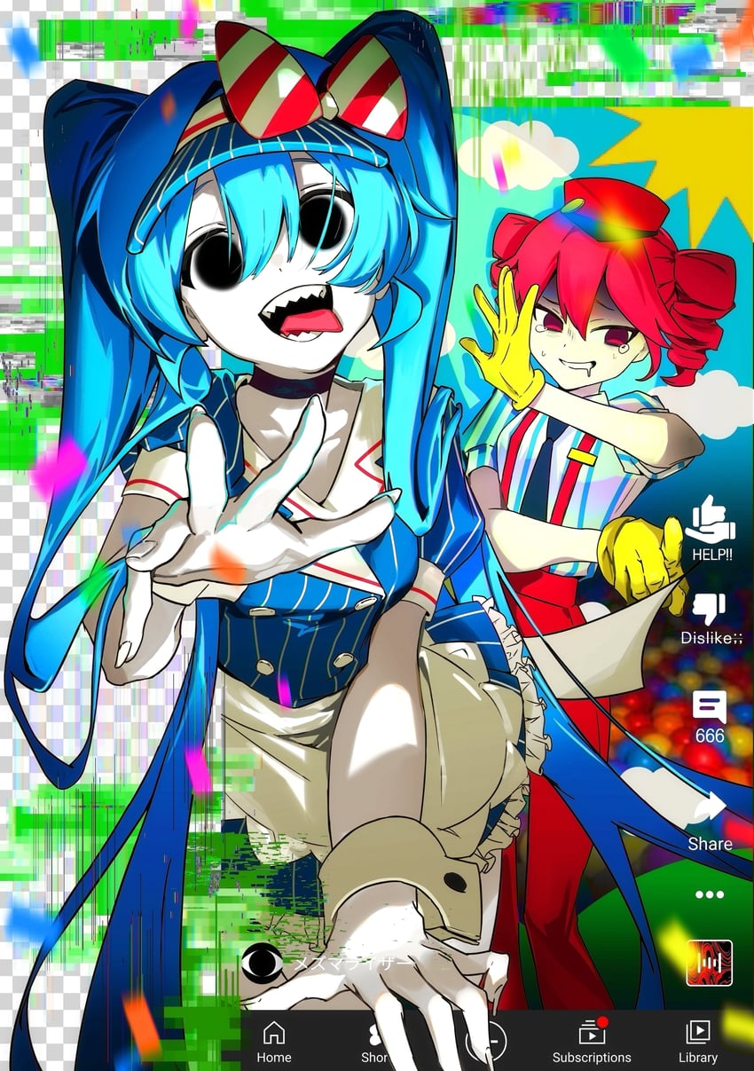 hatsune miku and kasane teto (vocaloid and 3 more) drawn by gab_0o0
