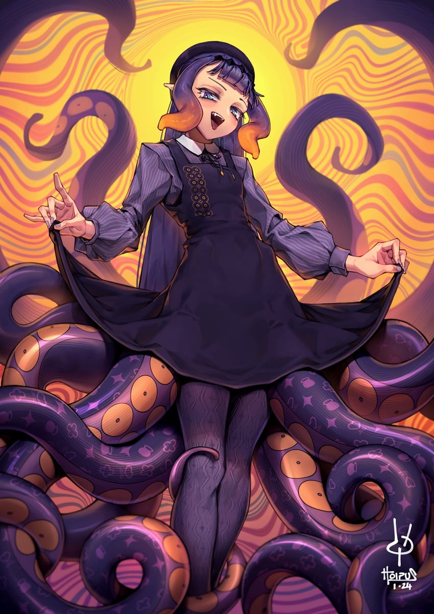 ninomae ina'nis (hololive and 1 more) drawn by hoipus