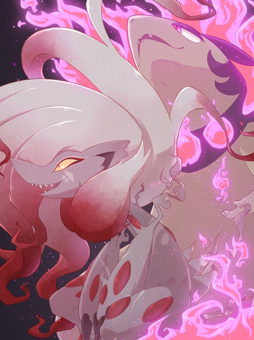 hisuian typhlosion and hisuian zoroark (pokemon) drawn by lemonade_kokoi