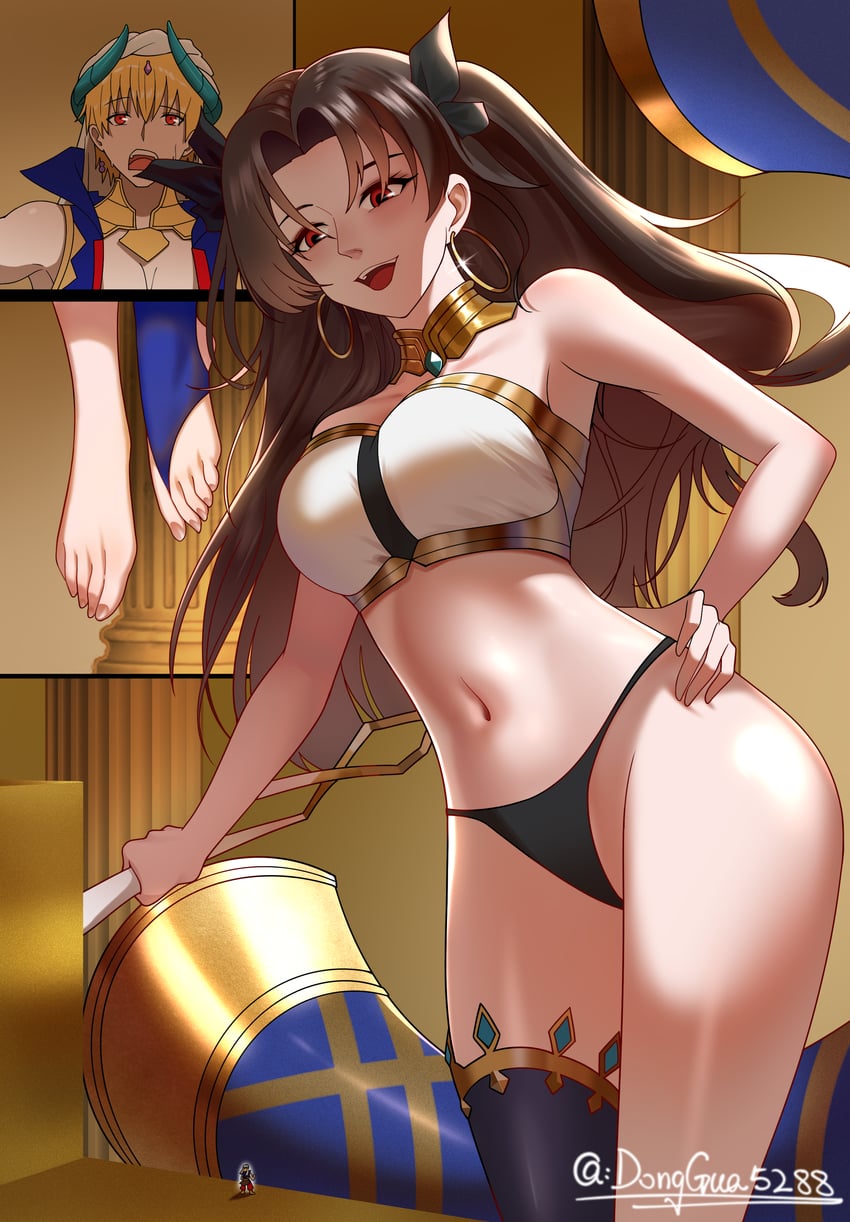 ishtar and gilgamesh (fate and 1 more) drawn by donggua5288
