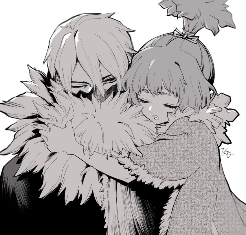 hyoga and momiji homura (dr. stone) drawn by ninomae_gin