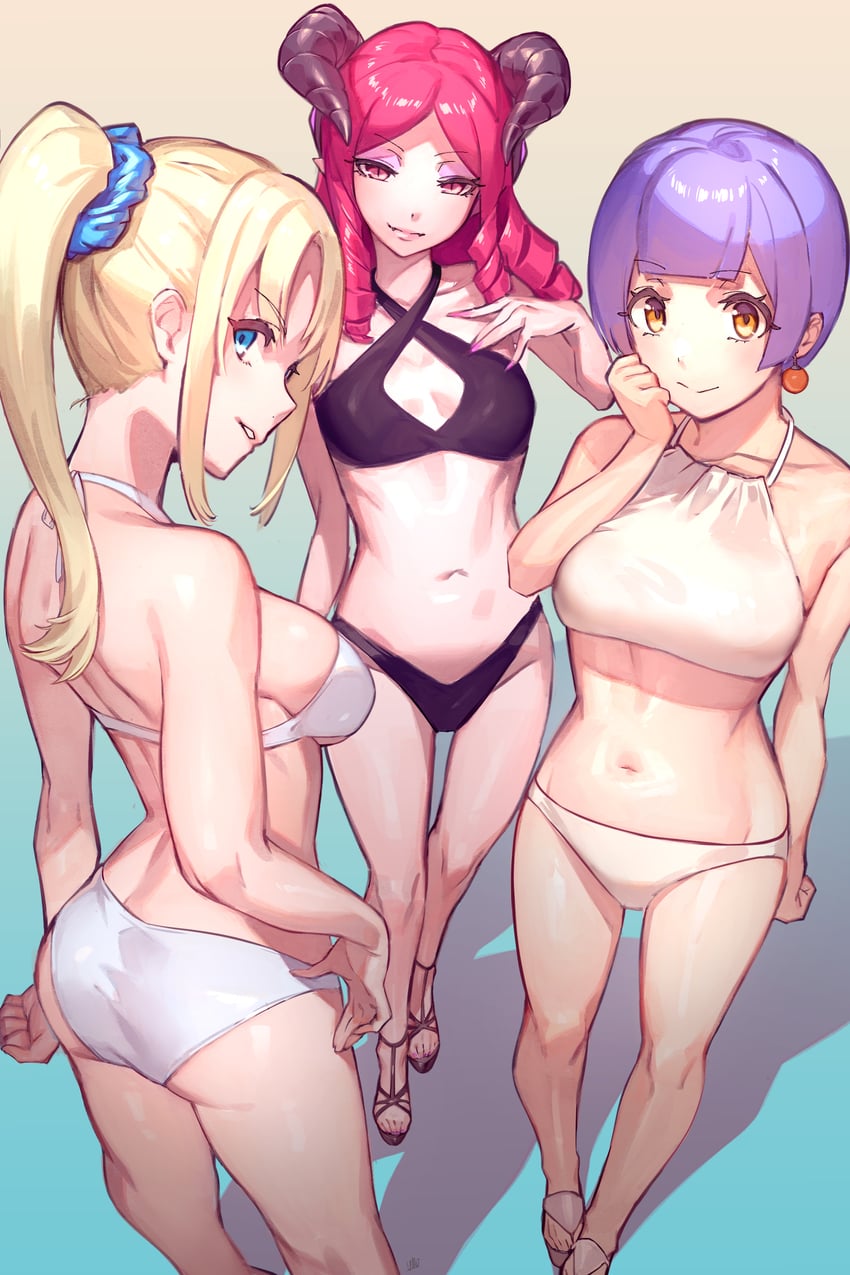 laplace, amelie laurence, and alexandra von sonne (tales of and 1 more) drawn by ubo_(ubo_tales)