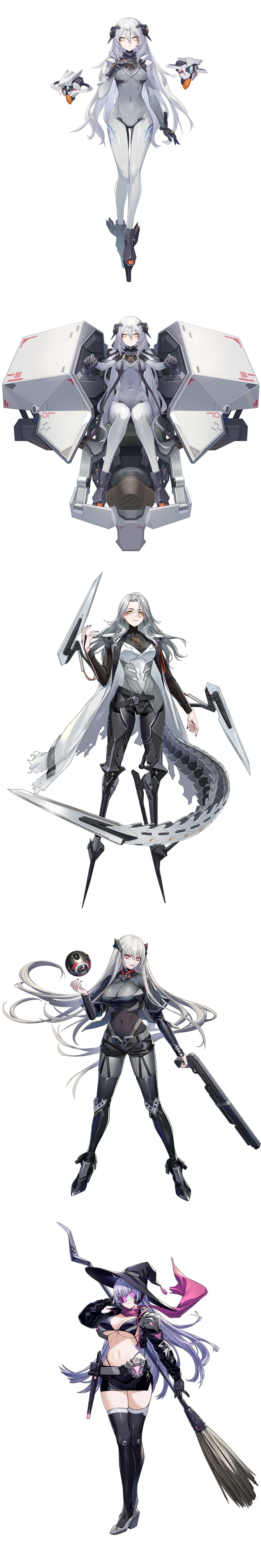 nyto, tareus, beak, dragoon, and lady gray (girls' frontline) drawn by yitiao_er-hua