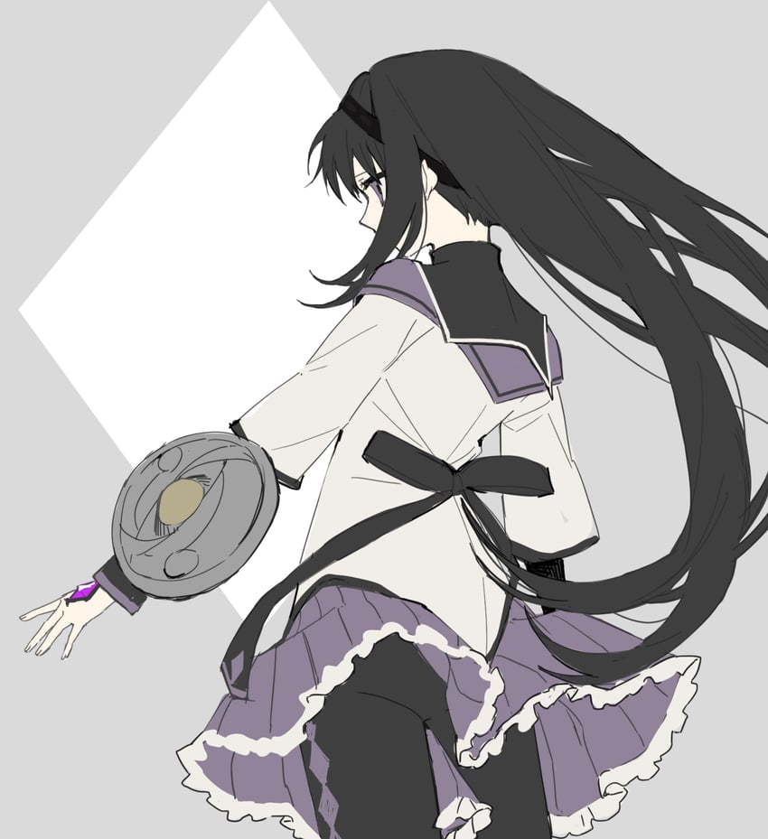 akemi homura (mahou shoujo madoka magica) drawn by red_medicine