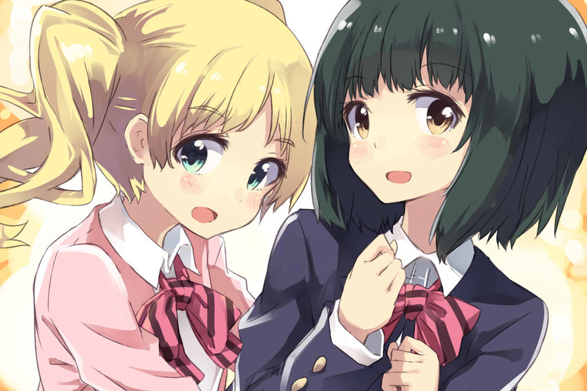 alice cartelet and oomiya shinobu (kin-iro mosaic) drawn by normaland