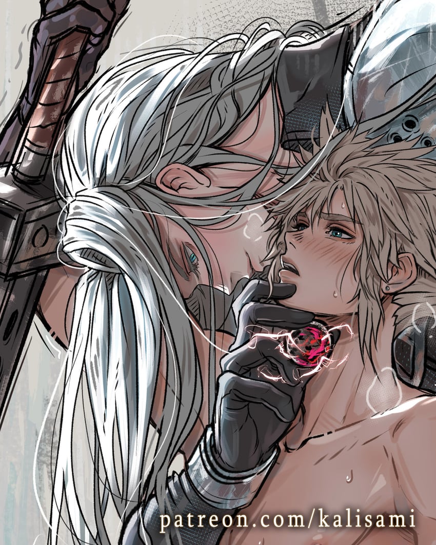 cloud strife and sephiroth (final fantasy and 3 more) drawn by kalisami1
