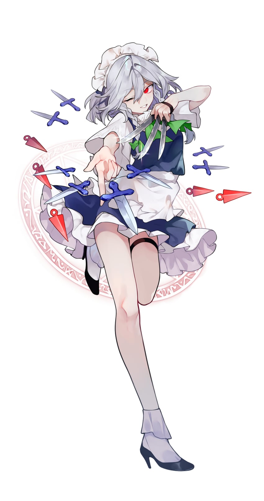 izayoi sakuya (touhou and 1 more) drawn by risui_(suzu_rks)