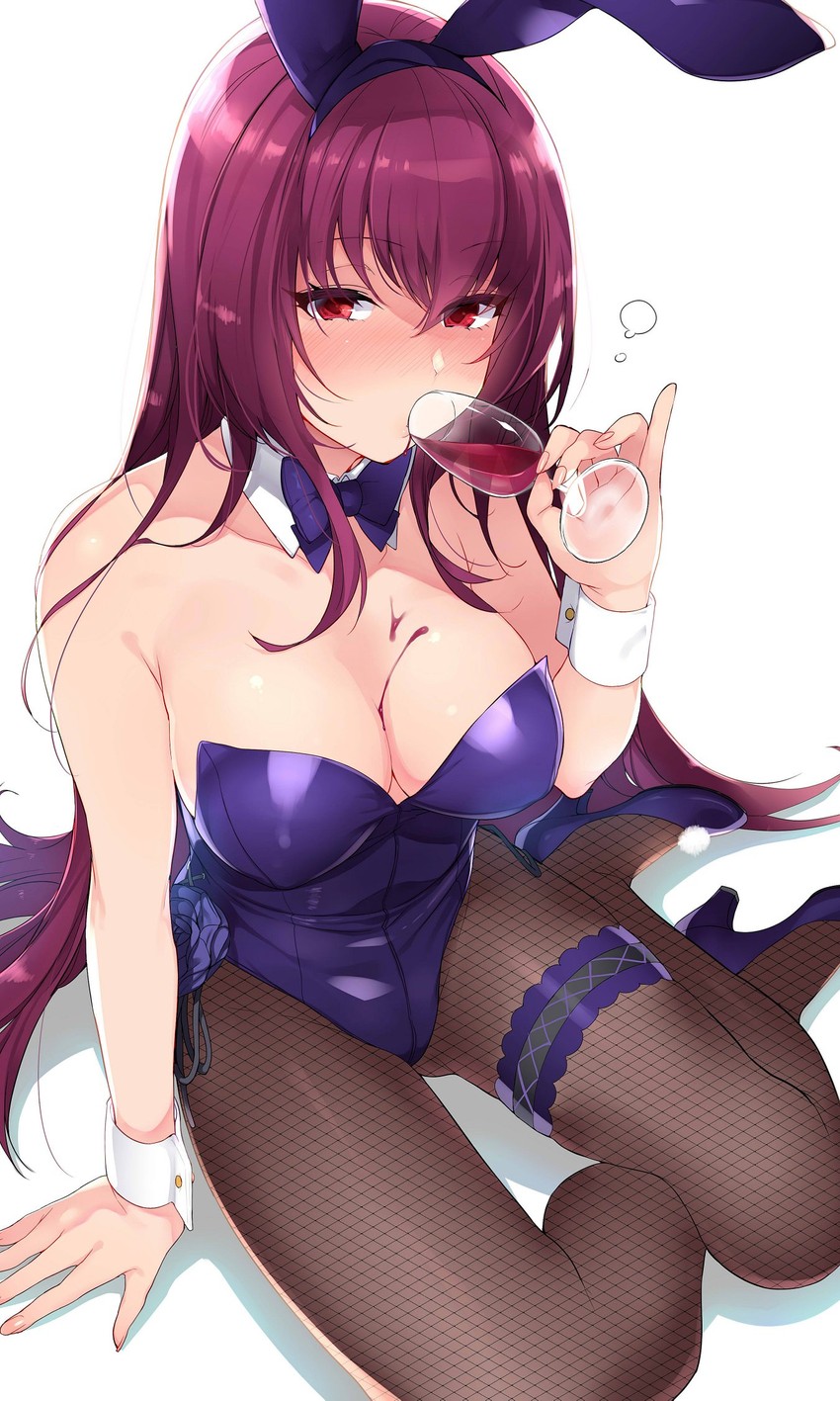 scathach (fate and 1 more) drawn by inari_(inariya)