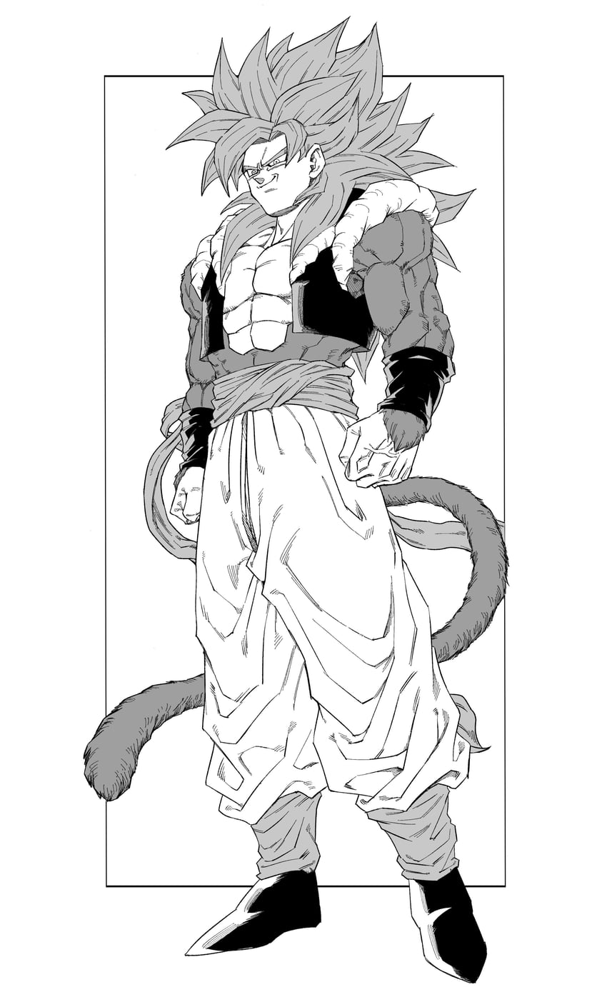 gogeta (dragon ball and 1 more) drawn by homelanderrr