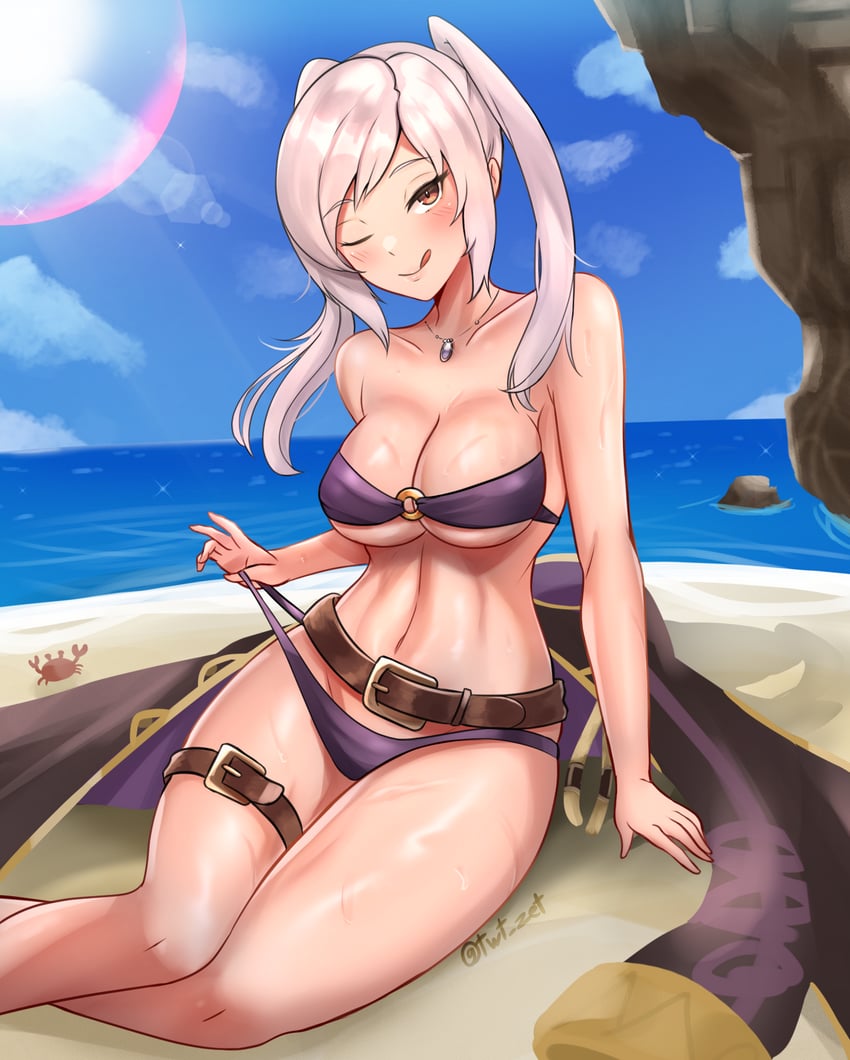 female robin (fire emblem and 2 more) drawn by zet_(twt_zet)