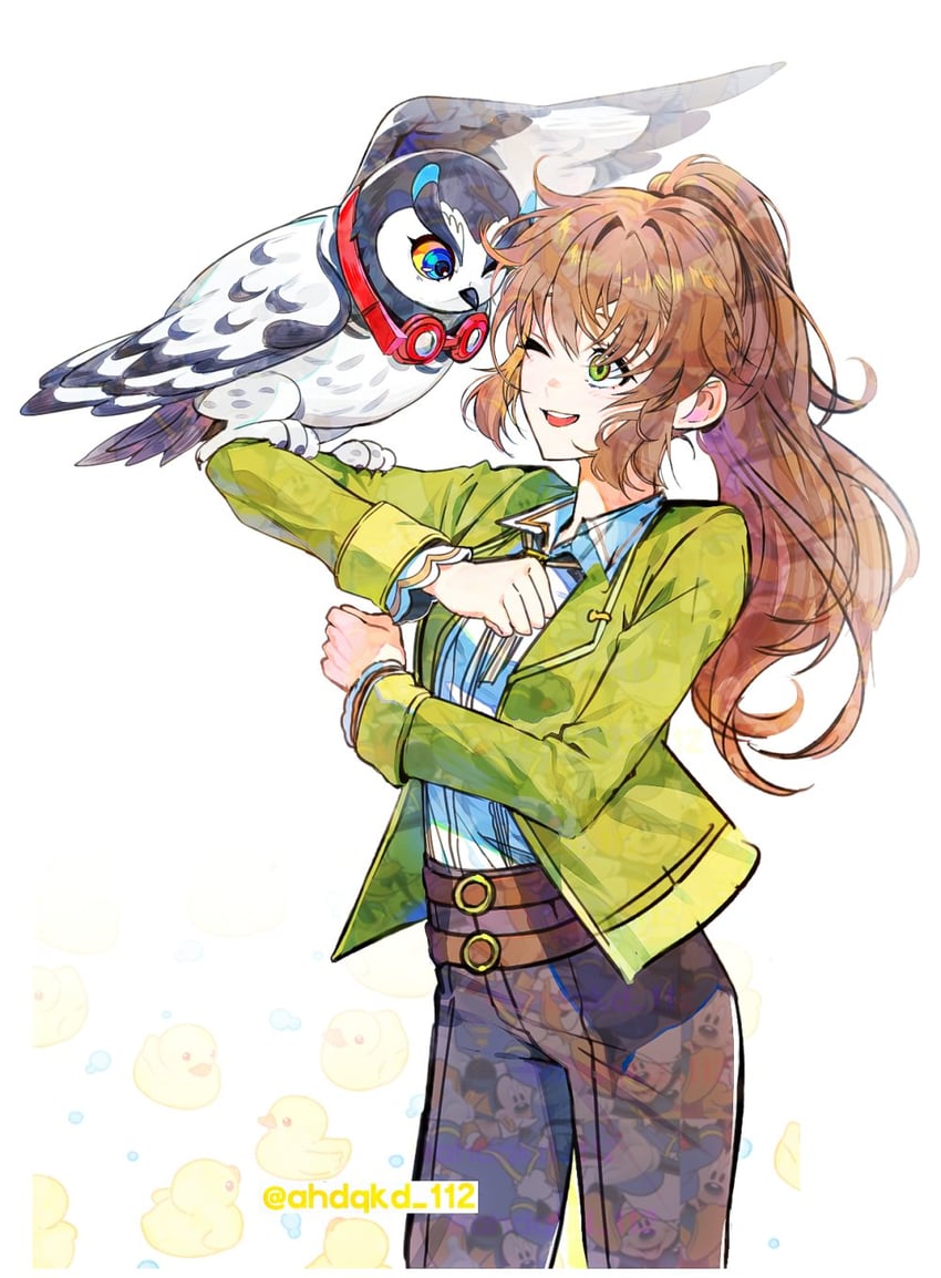 towa herschel, nonaka ai, and lufel (persona and 5 more) drawn by ahdqkd_112