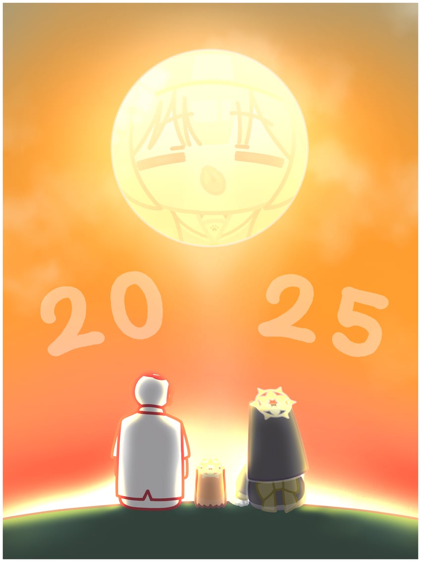 sensei, doodle sensei, and mari (blue archive) drawn by horuhara