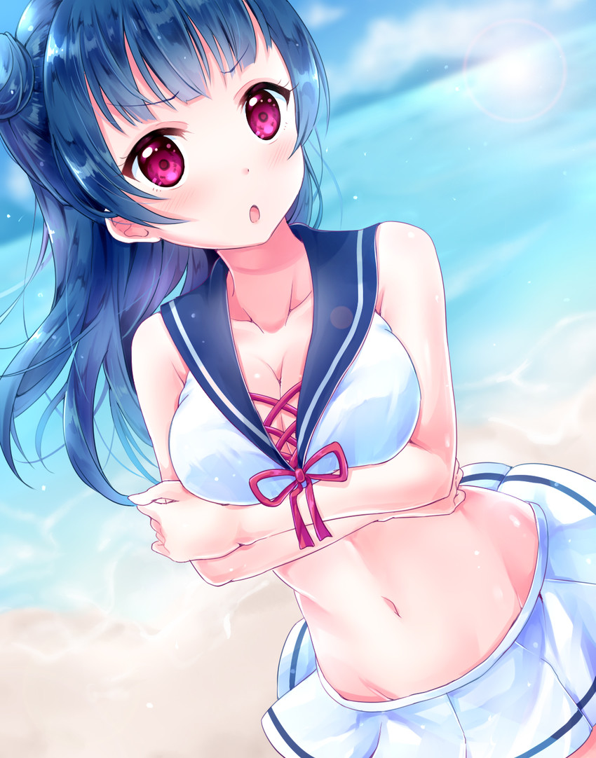 tsushima yoshiko (love live! and 1 more) drawn by pipette1223