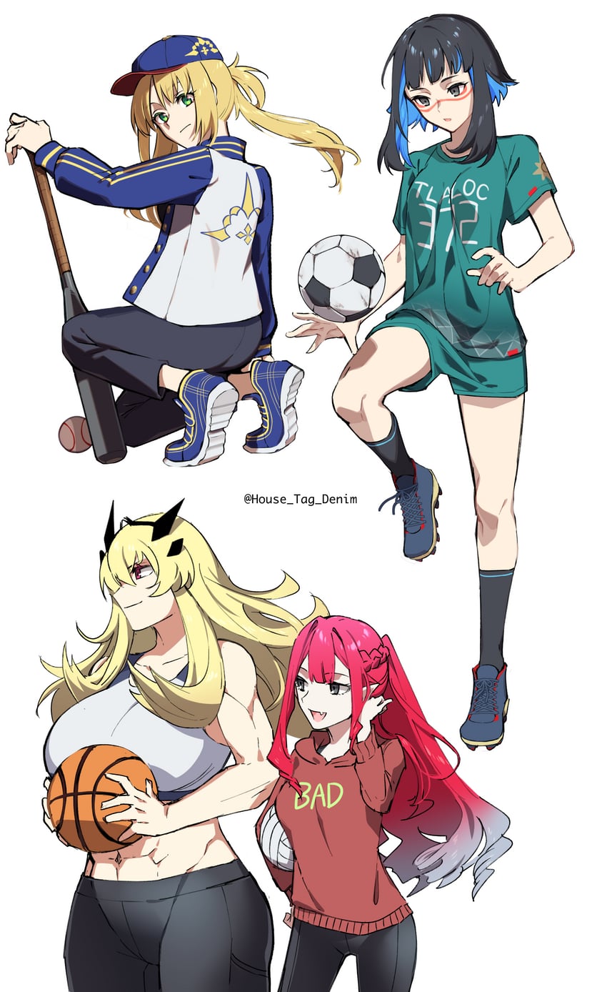artoria pendragon, baobhan sith, artoria caster, barghest, and tenochtitlan (fate and 3 more) drawn by house_tag_denim