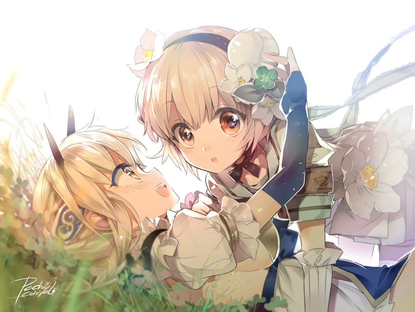 snow white and la pucelle (mahou shoujo ikusei keikaku) drawn by edoya_pochi