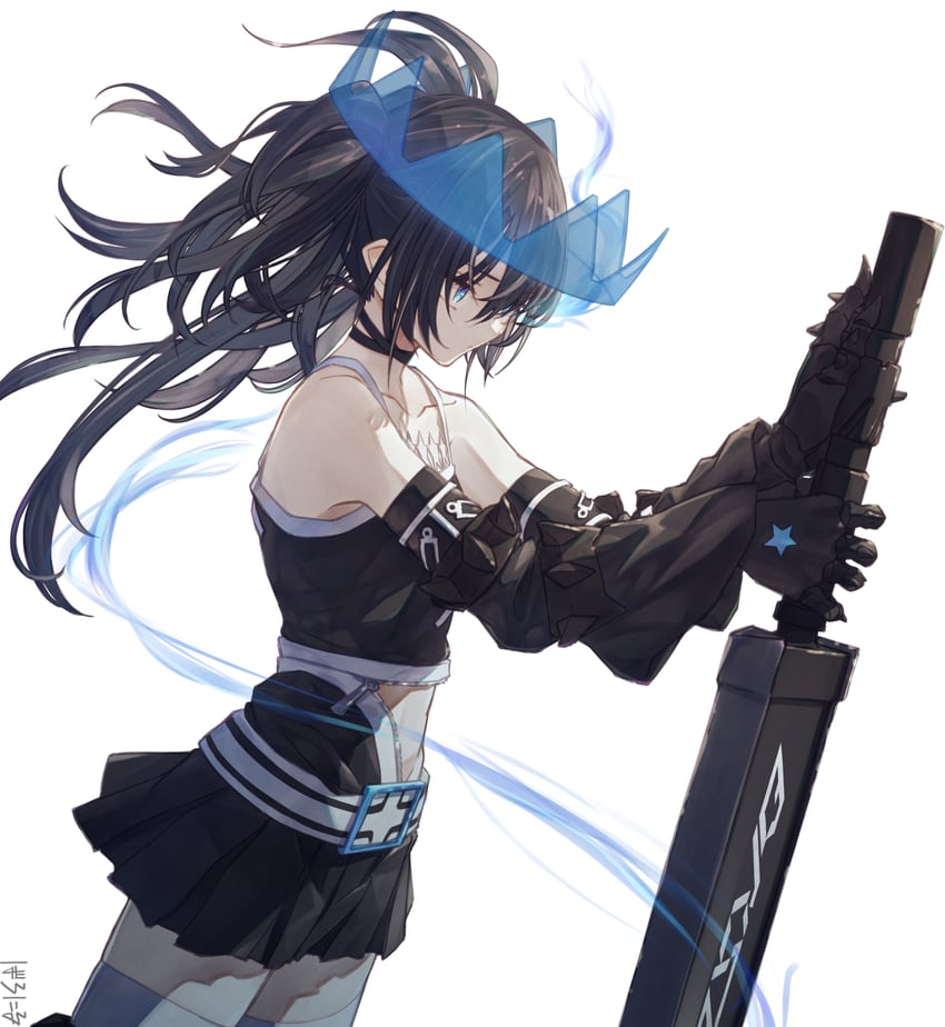 black rock shooter and black rock shooter beast (black rock shooter) drawn by baronilu