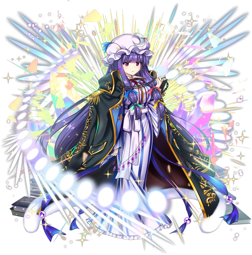 patchouli knowledge (touhou and 1 more) drawn by rotte_(1109)