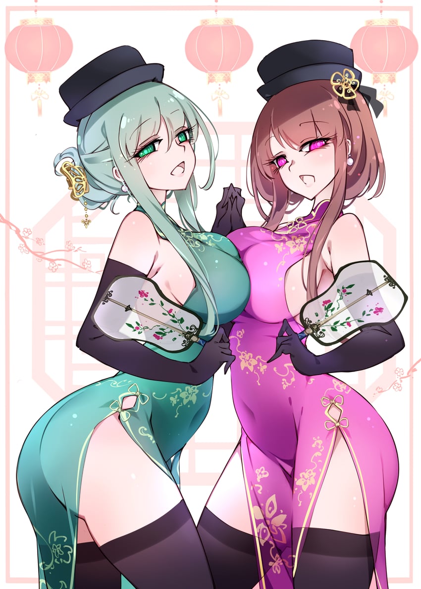 nishida satono and teireida mai (touhou and 1 more) drawn by raptor7