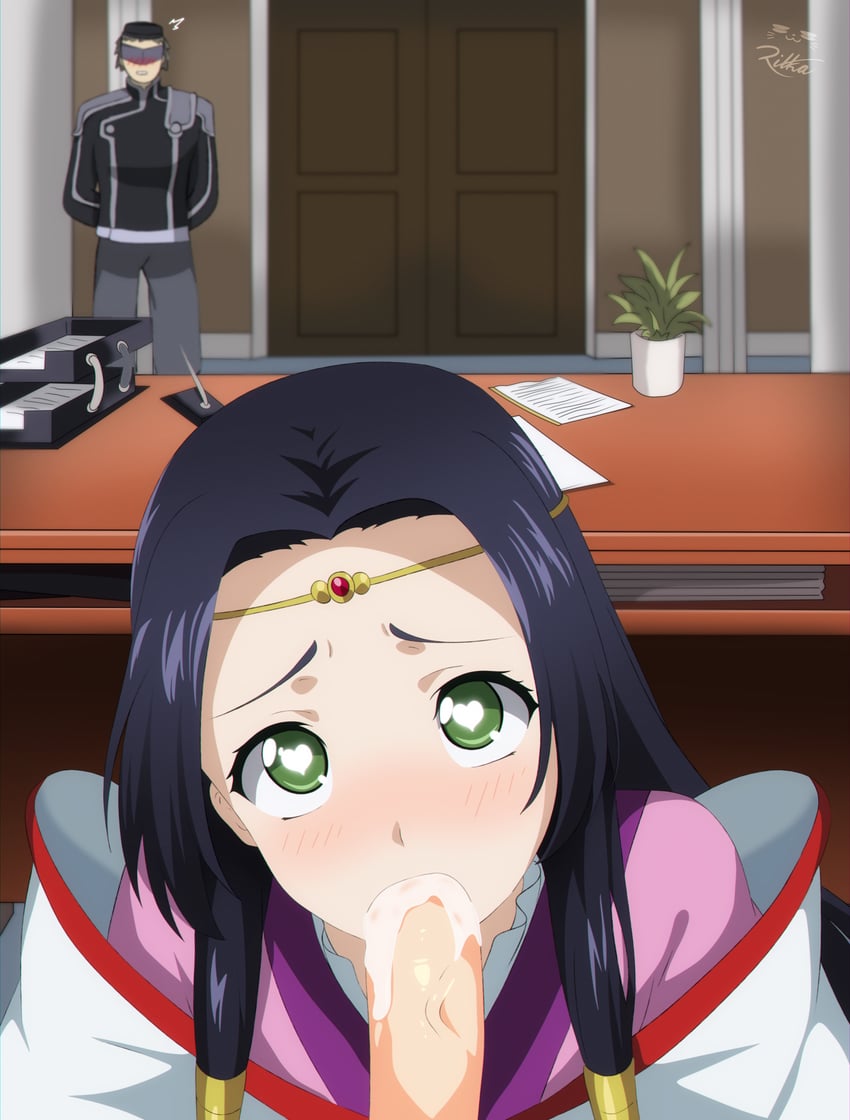 sumeragi kaguya (code geass) drawn by rikka_(rikkaarts)