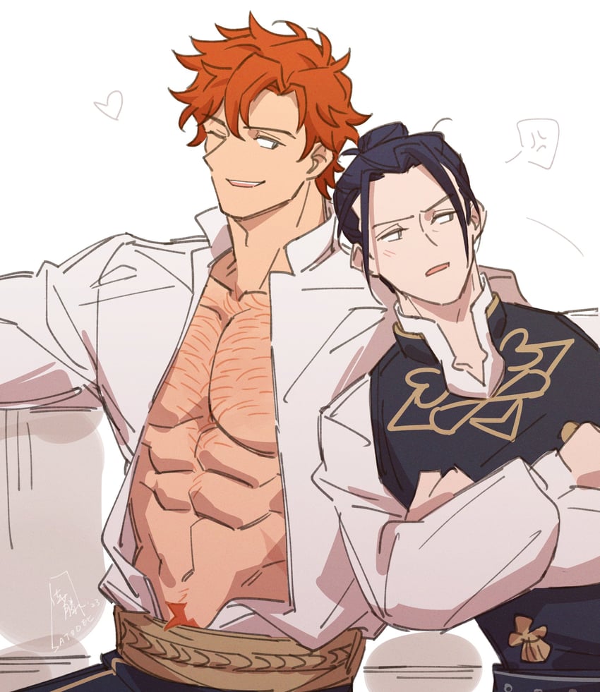 sylvain jose gautier and felix hugo fraldarius (fire emblem and 1 more) drawn by satodee