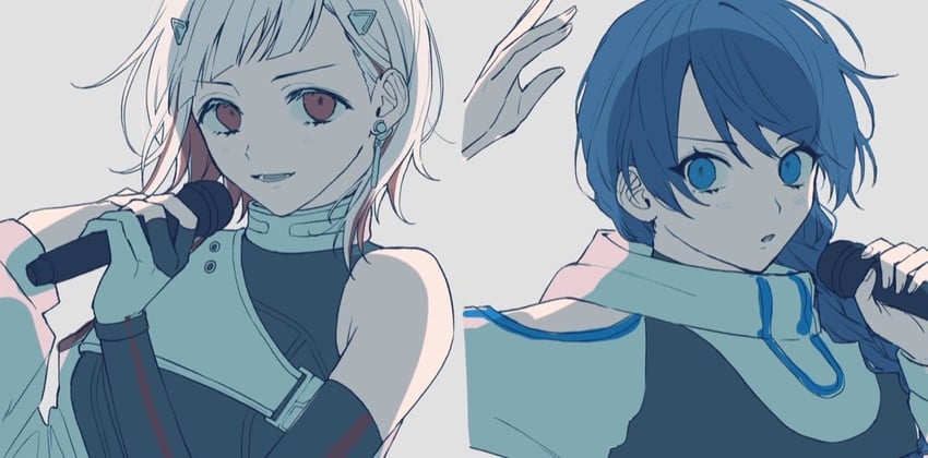 murano sayaka and yugiri tsuzuri (love live! and 1 more) drawn by azuma_(no488888)