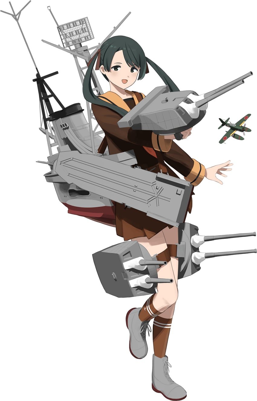 mikuma and mikuma kai ni (kantai collection) drawn by shibafu_(glock23)