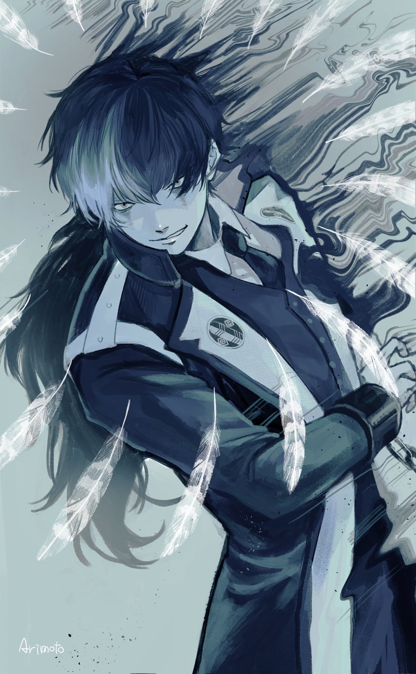 simon blackquill (ace attorney and 1 more) drawn by arimoto_wada_dji