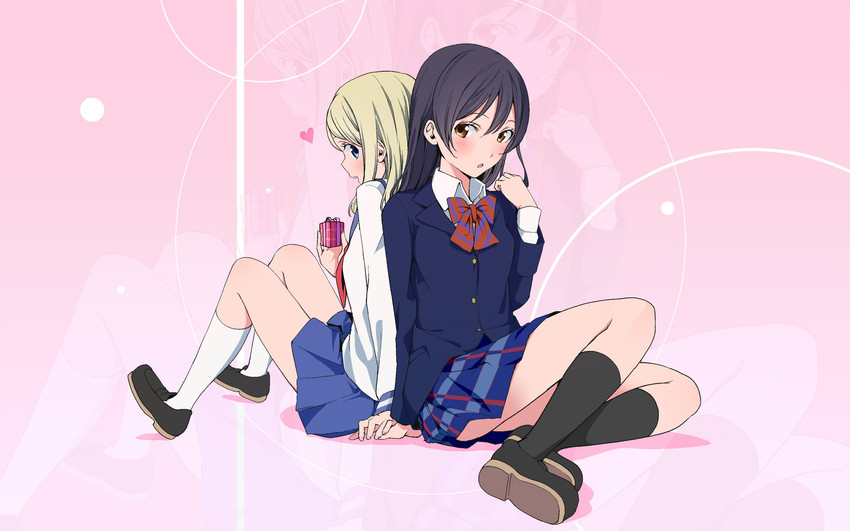 sonoda umi and ayase alisa (love live! and 1 more) drawn by nishiuri_warito
