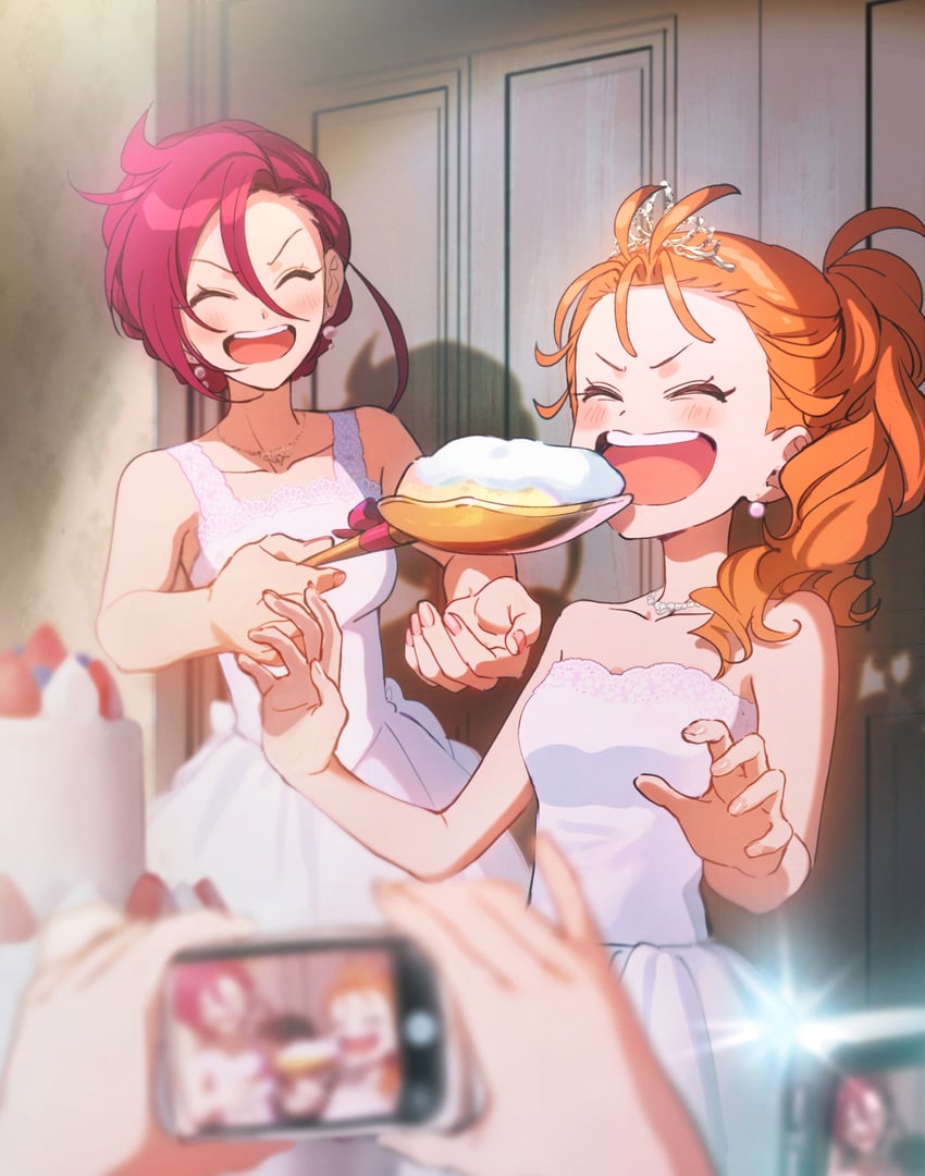 natsuumi manatsu and takizawa asuka (precure and 1 more) drawn by yuzu_sato