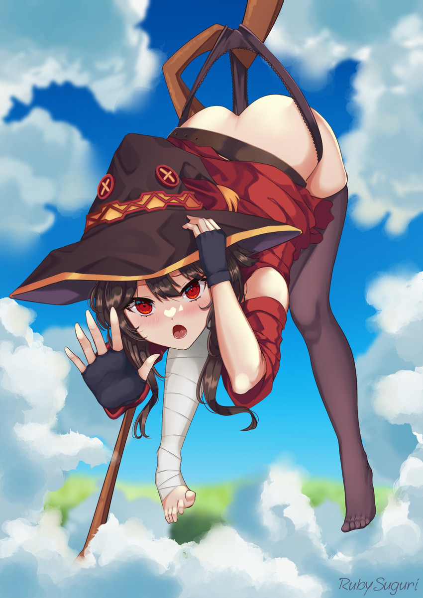 megumin (kono subarashii sekai ni shukufuku wo!) drawn by ruby_suguri