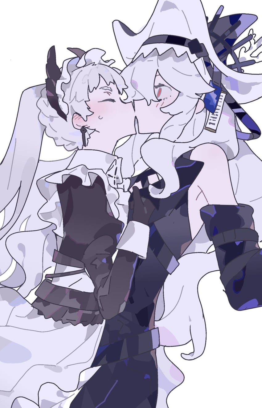 specter, irene, and specter the unchained (arknights) drawn by paopp9961