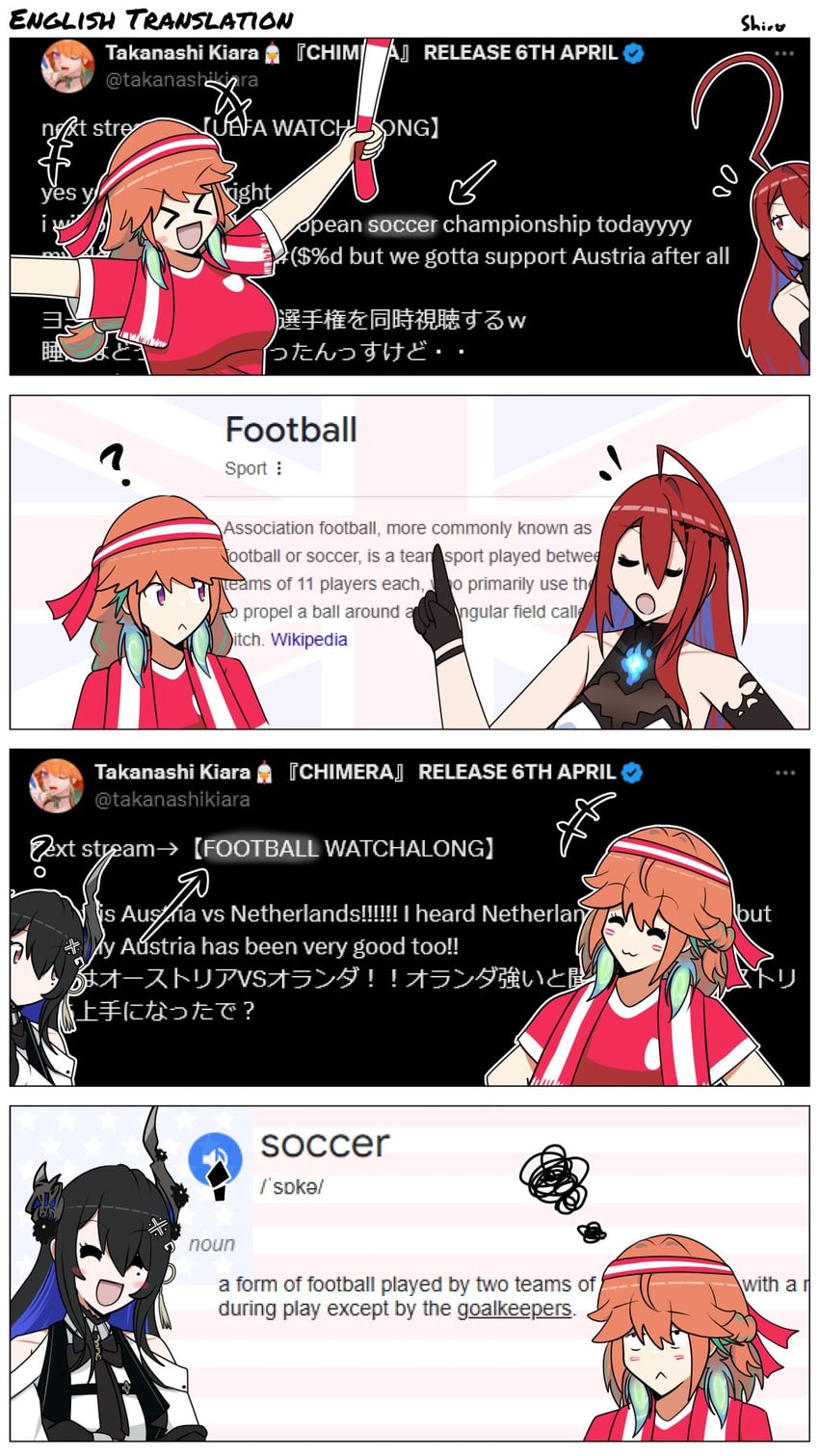 takanashi kiara, nerissa ravencroft, and elizabeth rose bloodflame (hololive and 3 more) drawn by oguma_shiro
