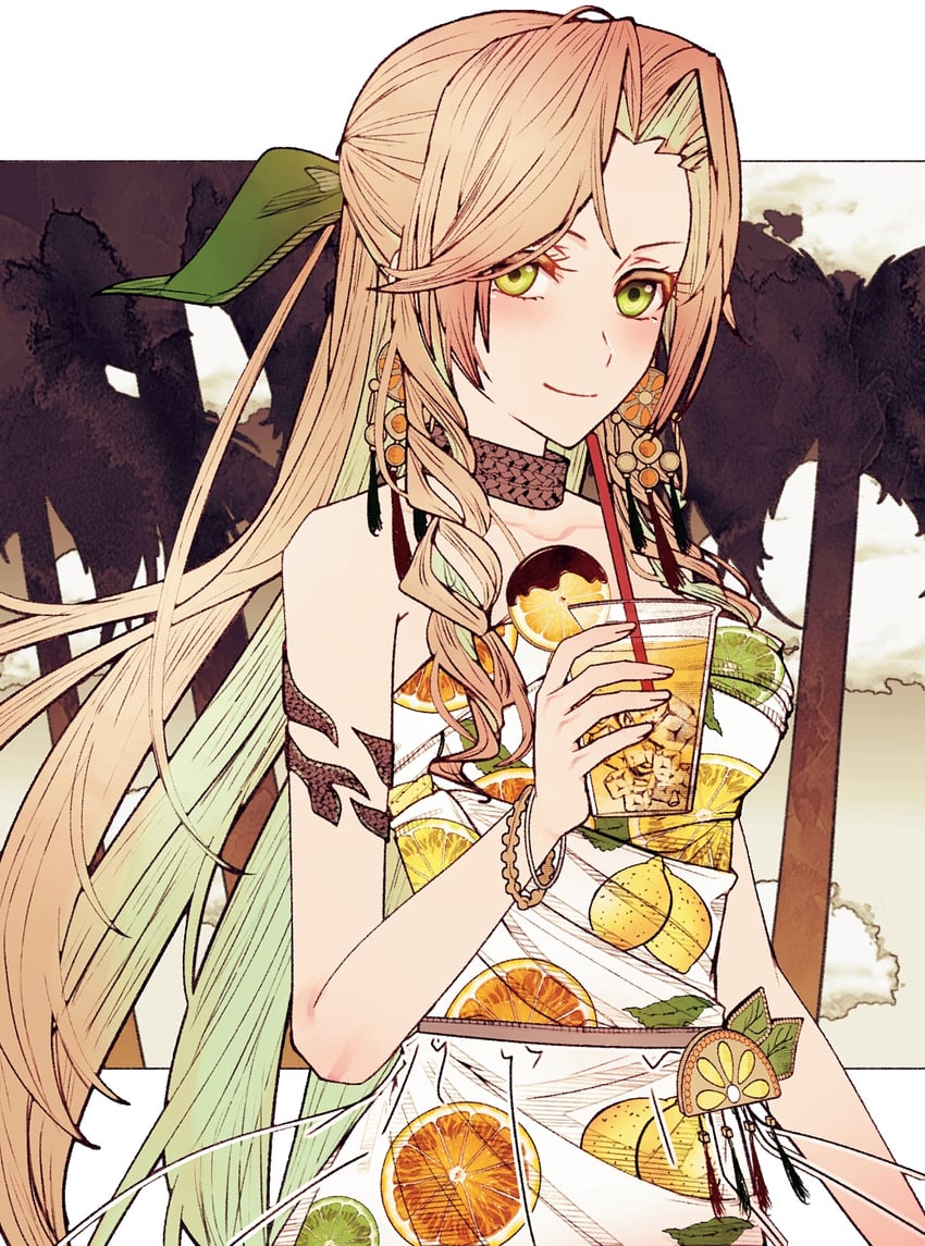 aerith gainsborough (final fantasy and 2 more) drawn by mirrorclew