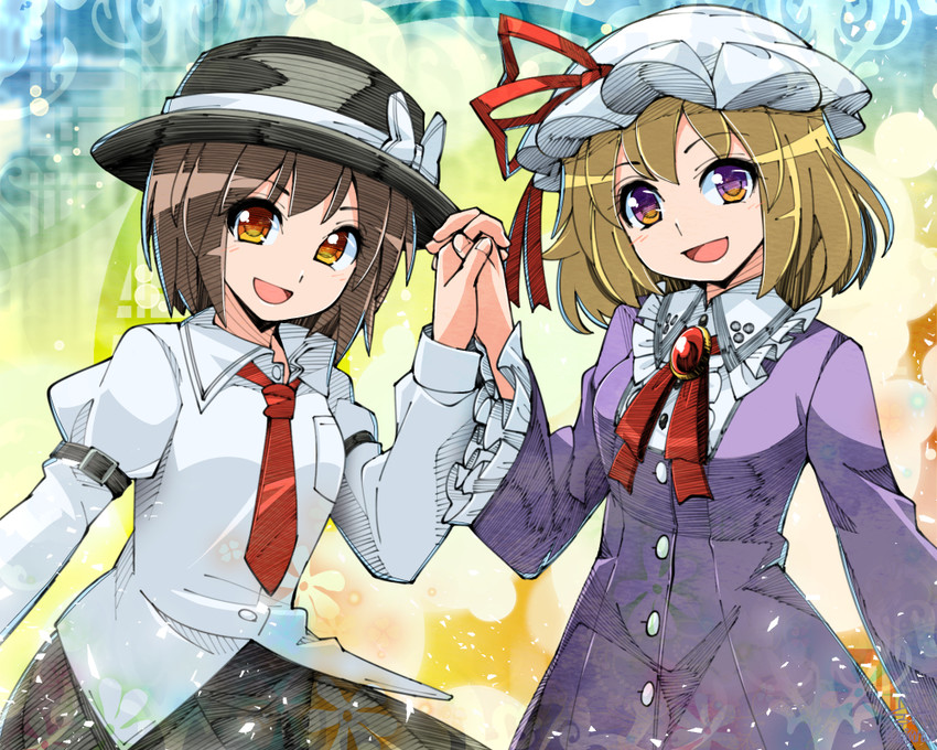 usami renko and maribel hearn (touhou) drawn by umigarasu_(kitsune1963)