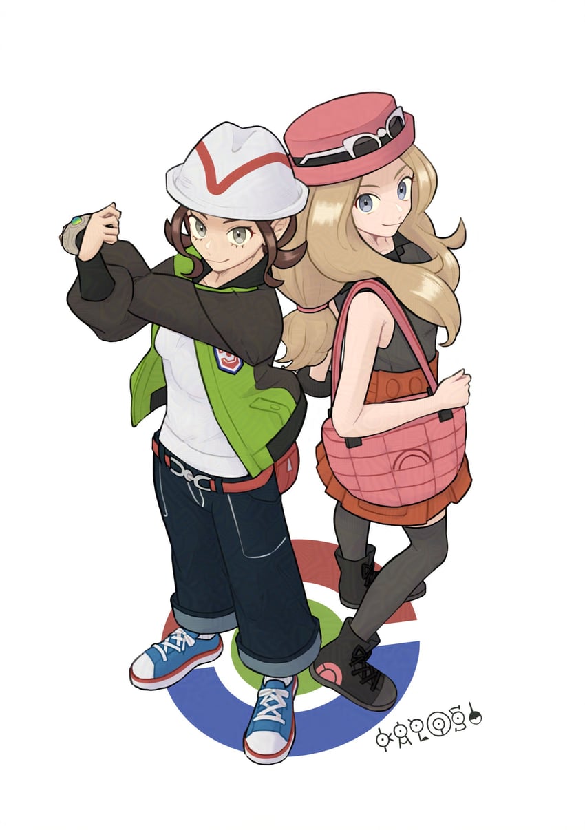 serena, unown, unown a, unown o, unown s, and 4 more (pokemon and 2 more) drawn by hahm0106