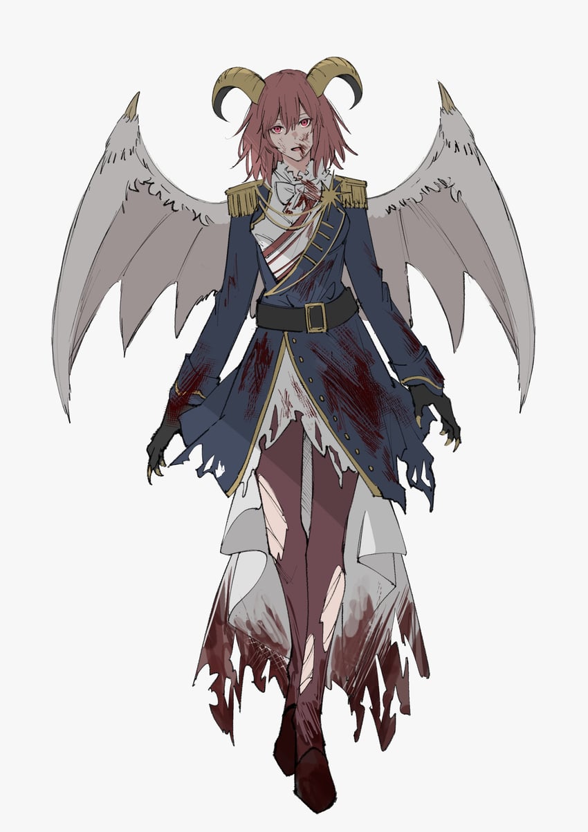 fujimaru ritsuka and dark young (fate and 1 more) drawn by blue_000999