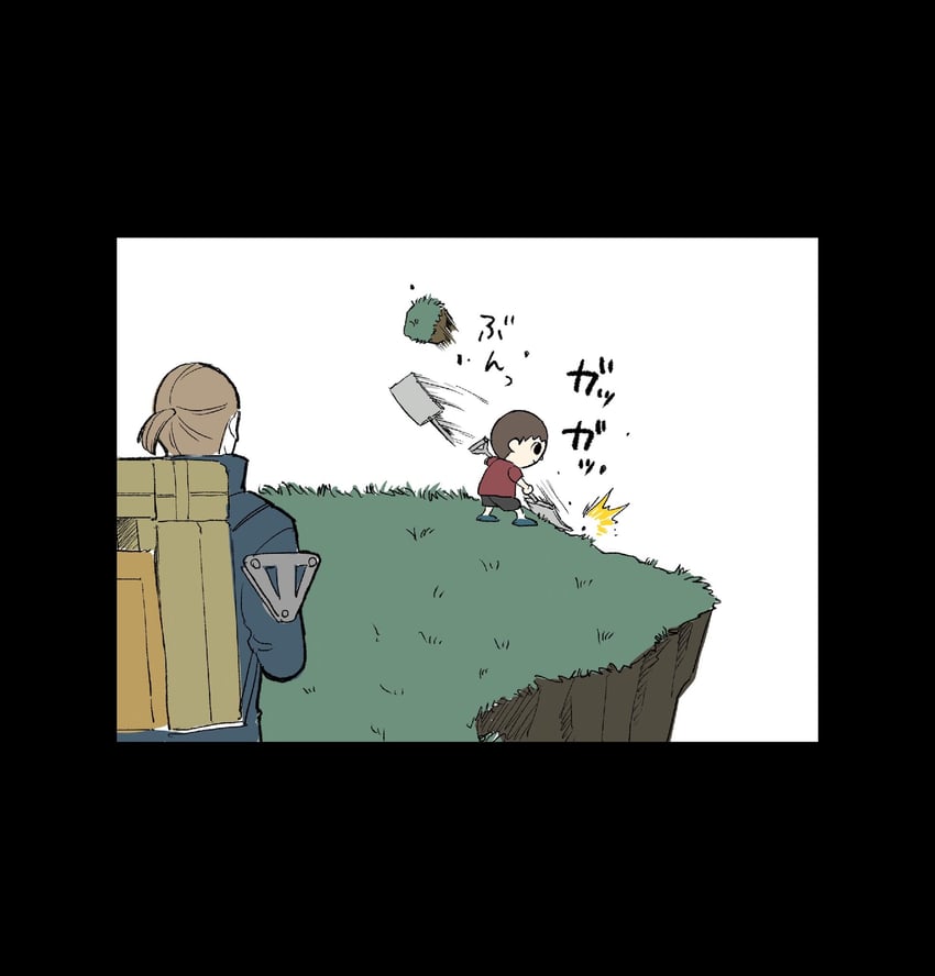 villager and sam porter bridges (animal crossing and 1 more) drawn by t_(t345678912)