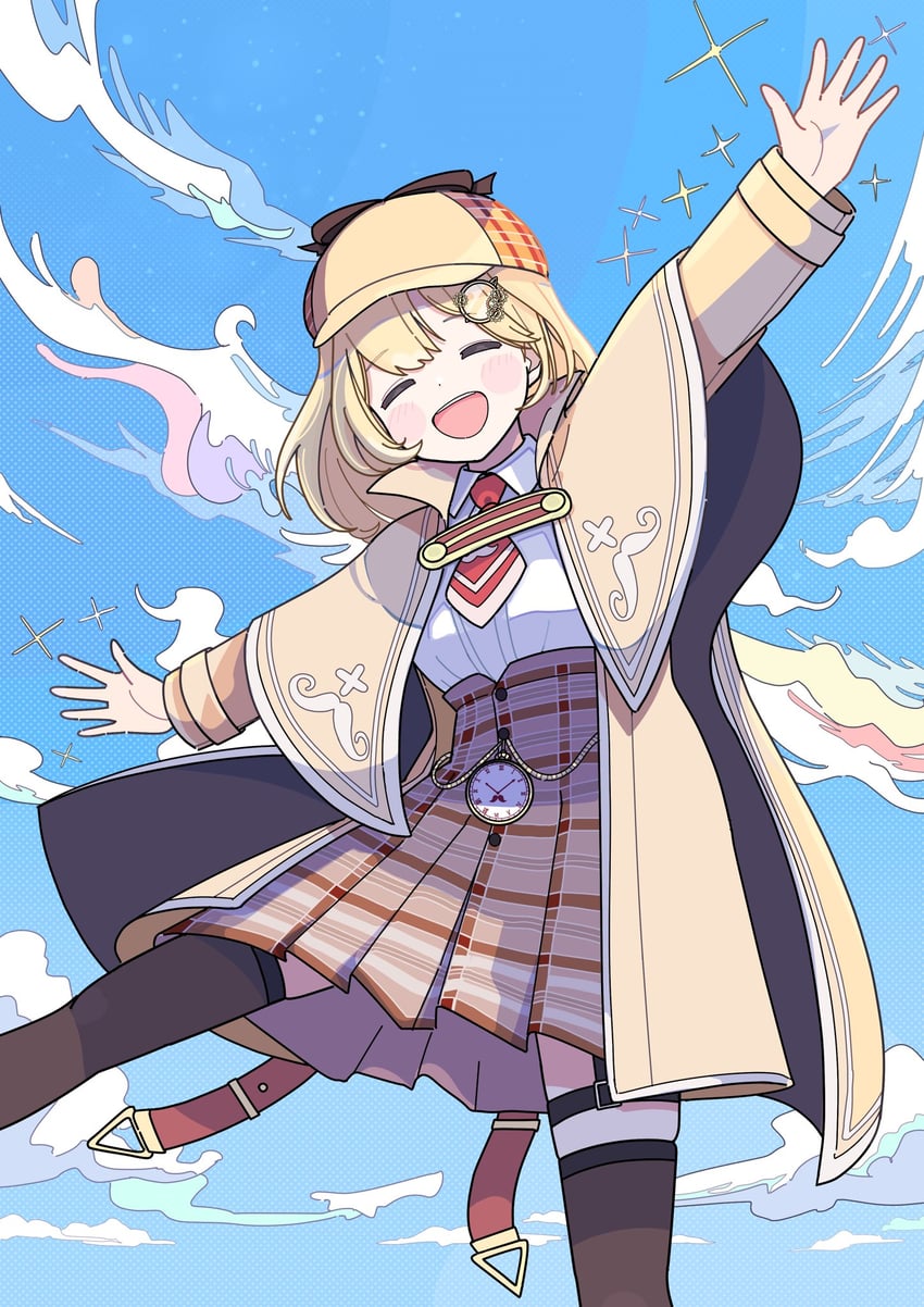 watson amelia (hololive and 1 more) drawn by tsukitoinu
