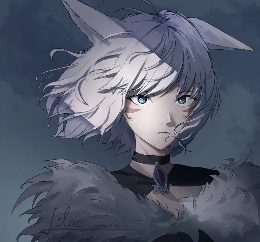 y'shtola rhul (final fantasy and 1 more) drawn by the_other_lilac