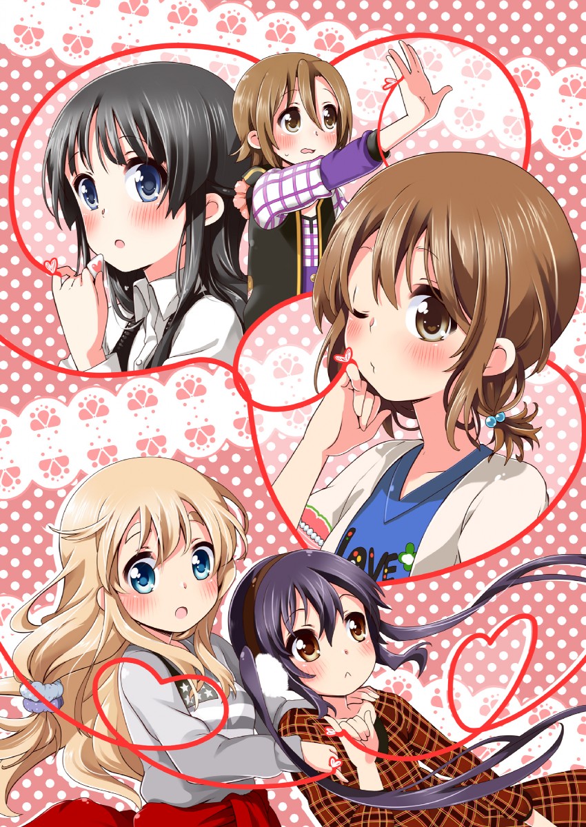 akiyama mio, nakano azusa, hirasawa yui, tainaka ritsu, and kotobuki tsumugi (k-on!) drawn by mitsuki_meia