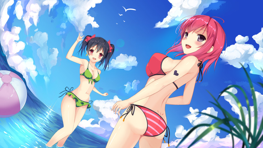 nishikino maki and yazawa nico (love live! and 1 more) drawn by hatsu_(first_snow)