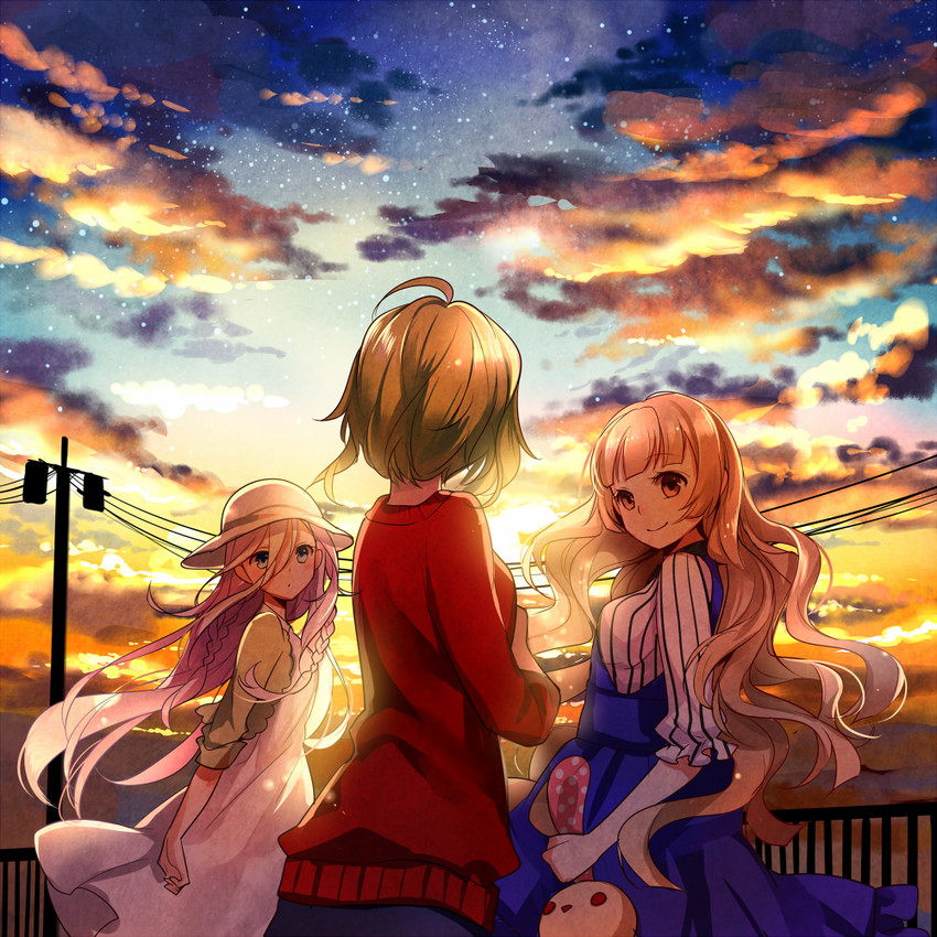 gumi, ia, mayu, and usano mimi (vocaloid) drawn by yuzuki_kihiro